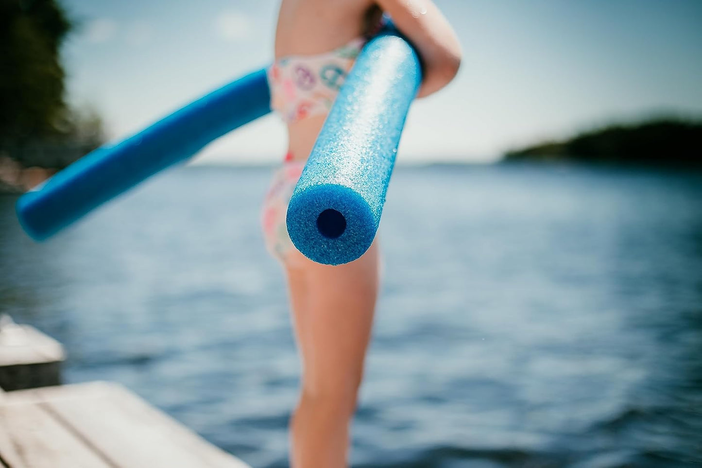 Pool Noodles, 5 Pack of 52 Inch Hollow Foam Swim Noodles, Bright Foam Noodles for Swimming, Floating and Craft Projects