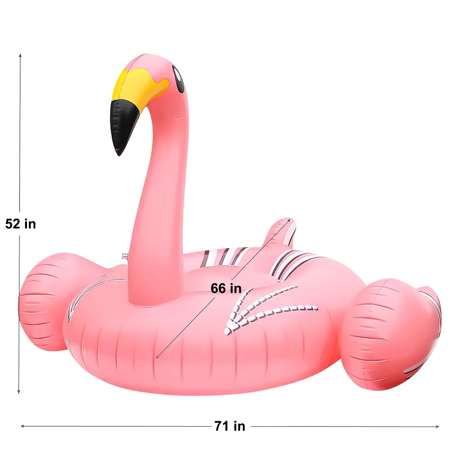 Giant Inflatable Flamingo Pool Float, Swimming Pool Floatie Lounge Floating Raft Party Decorations Toys for Adults Kids