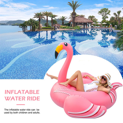 Giant Inflatable Flamingo Pool Float, Swimming Pool Floatie Lounge Floating Raft Party Decorations Toys for Adults Kids
