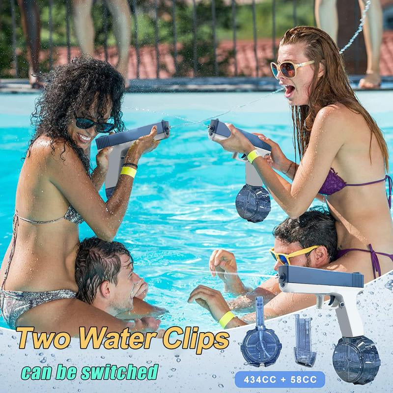 Electric Water Guns 32 Ft Range Automatic Water Guns with 430Cc+58Cc Large Capacity Water Guns for Kids Squirt Guns Toy for Outdoor Activities Summer Pool Beach Party Games